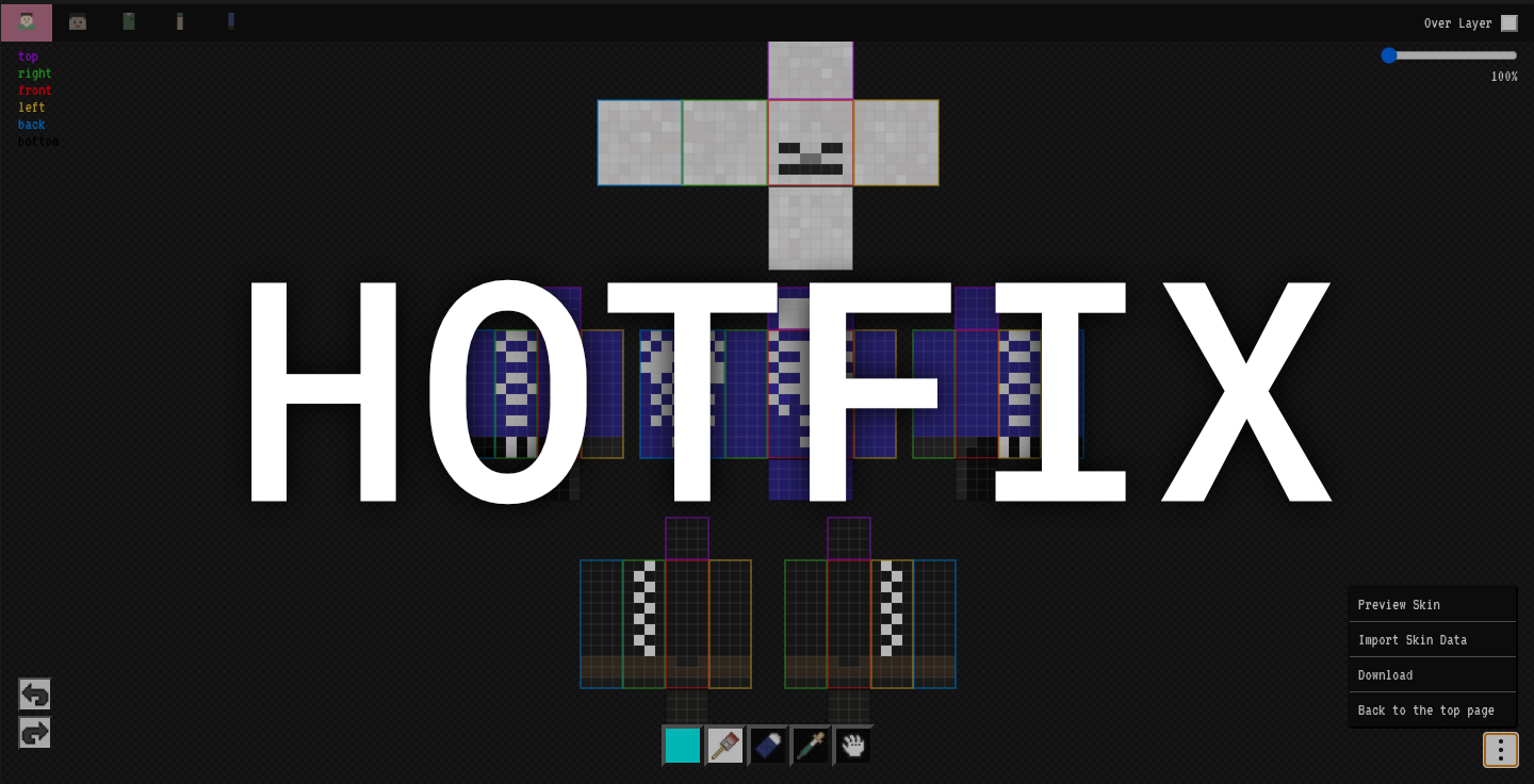 Minecraft Skin Editor 2D News